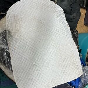 White Quilted Saddle Pad